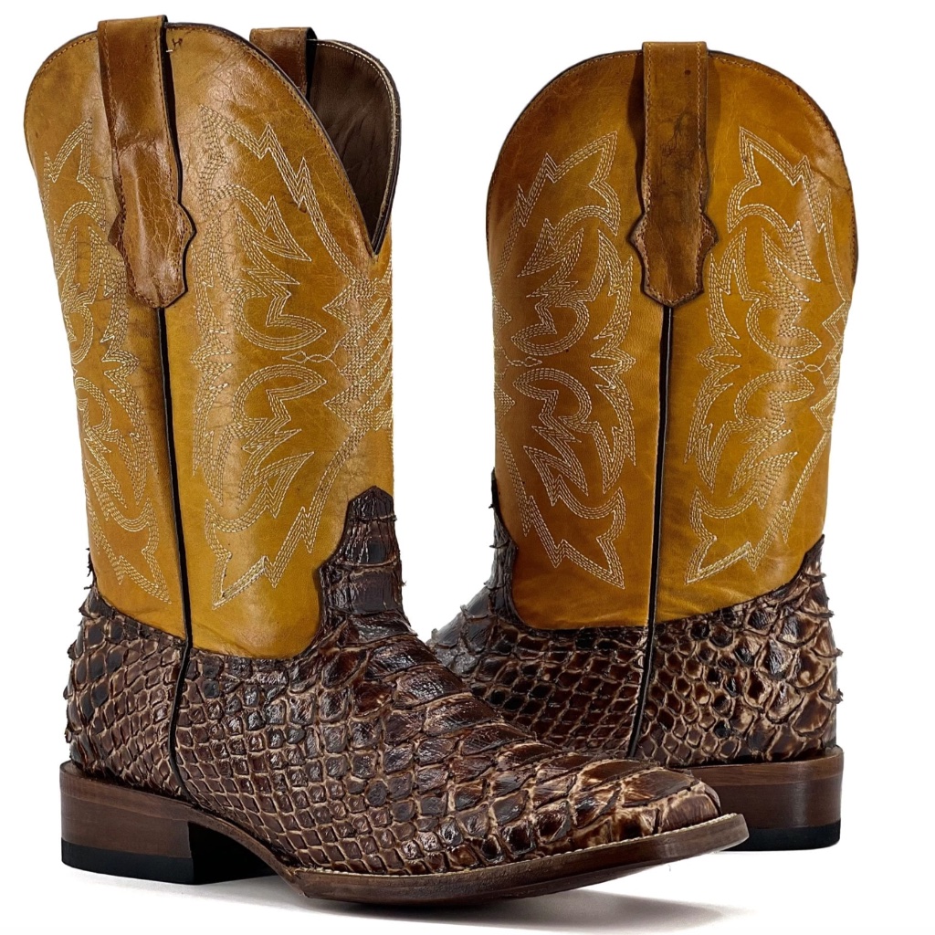 Men’s Handmade Orix Python Square Toe